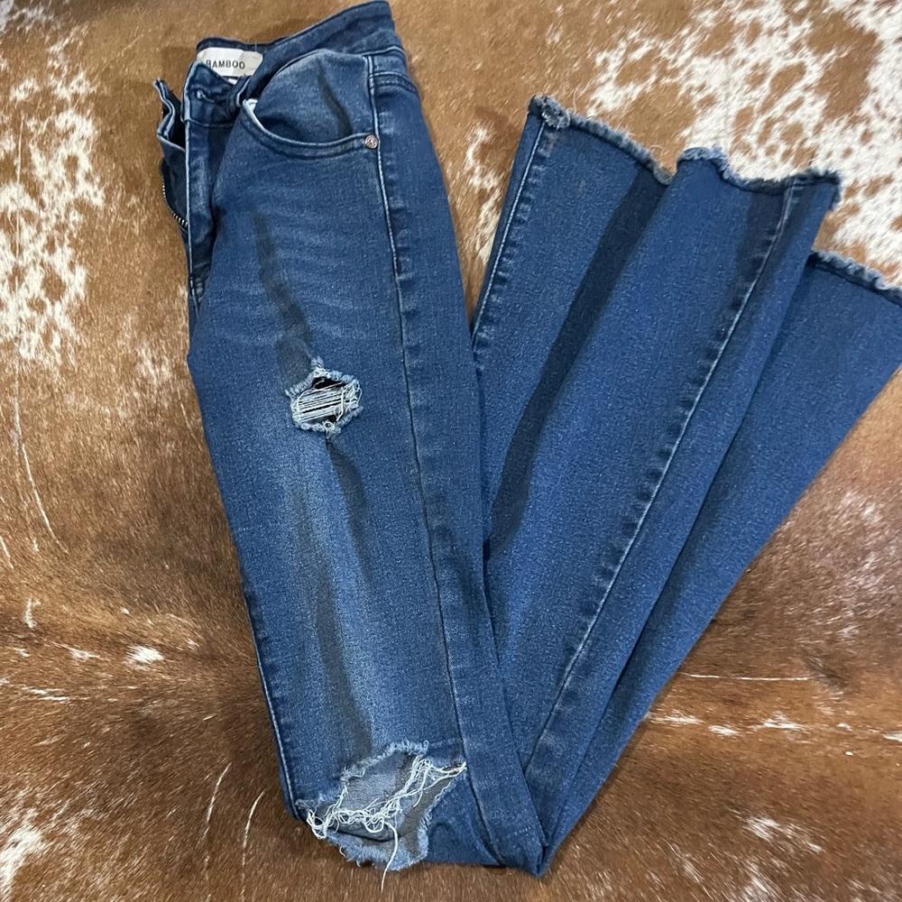 Bamboo flare jeans